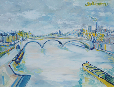Le pont Carroussel à Paris